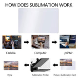 100 Pieces Sublimation Metal Business Cards Which Can Be Sublimated Both Sides,3.38 x 2.12 x 0.0078 Inch Blank Sublimation Metal Name Card for Color UV Print (100 Pcs Metal Business Cards) Cevhzoe