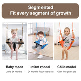 nets Tribe 2 -in- 1 Toddler Swing. Swing Seat for Kids with Adjustable Ropes, for Kids Heavy Duty Rope Play Secure Children Swing Set, for Outdoor Indoor, Backyard. Upgrade Product (Light Brown) nets Tribe