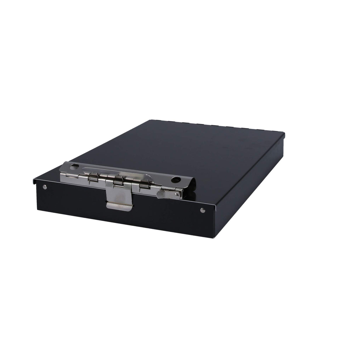 Saunders Metal Clipboard with Storage, Dual Storage Nursing, Letter Size Heavy Duty Contractor with High Capacity Clip and Self Locking Latch, Black, Proudly Made in USA Saunders