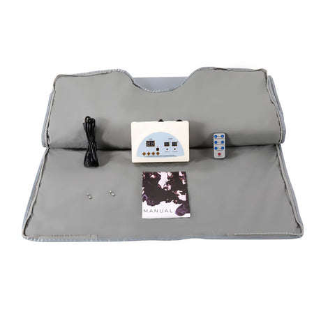 LIAPDG 110V Sauna Blanket, Infrared Sauna Blanket Portable Sauna Bag Body Shaper Blanket in Beauty Salons, Spas, Relaxation Rooms 35-80℃/ 95-176℉ 15-60 Minutes with 63 Inches Power Cord 650W LIAPDG