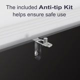 Furnify 71" Tall Pantry Storage Cabinet, Kitchen Pantry with High Gloss Doors, Modern Buffet Hutch Cabinet with Led Light and Adjustable Shelves for Dining Room, Living Room, Black Furnify