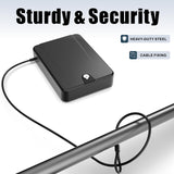 Z ZLJUAN Gun Safe for Pistols Small Handgun Lock Box with Security Cable Portable Travel Pistol Safe for Car, Home, Travel Z ZLJUAN