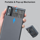 STREBITO Mini Electric Screwdriver Set, 70 in 1 Small Electric Screwdriver Cordless - 64 S2 Preicison Bits, 5 Torque Settings, 4 LED Lights, Mini Power Screwdriver Repair Tool Kit for PC RC Electronic STREBITO