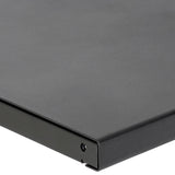 Global Industrial Steel Square Edge Workbench Top, 12 Gauge Steel, 72" W x 36" D x 1-3/4" Thick, Black Global Industrial