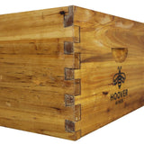 Hoover Hives 10 Frame Langstroth Deep Brood Box Dipped in 100% Beeswax Includes Wooden Frames & Waxed Foundations (Unassembled) Hoover Hives