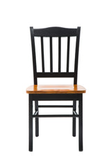Boraam Shaker Chair, Black/Oak, Set of 2 Boraam