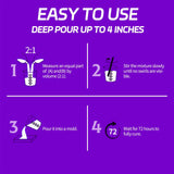 Deep Pour Epoxy Resin - 1.5 Gallon Crystal Clear Resin Epoxy Kit for 2-4" Pour Depths: Not Yellowing and No Bubble Self Leveling, for River Tables, Flower Preservation, and Mold Crafts Mix 2:1 Ratio Bonastella