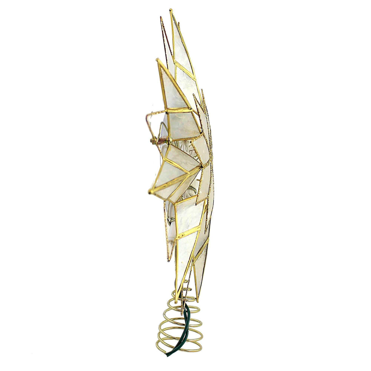 Kurt S. Adler UL3168 Lighted Treetopper, White, Gold Kurt S. Adler