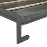 Ball & Cast Murphy Bed Queen Size Wall Bed with Sofa,Hideaway Cabinet w/Shelves USB & Light,can be Folded Bedframe,Glass Cabinet and Retro Handle,Wine,Top Storage,Space-Saving,for Apartment,Gray Ball & Cast