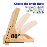 Easel for Painting - Tabletop Easel Stand, Adjustable Angle Art Wooden Easels for Painting, Canvases, Books, Artwork Displays Etc，13 4/5 Inches by 11 2/5 Inches DRAWLEX