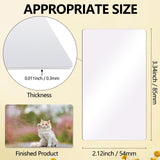 270 Pieces Sublimation Paper Business Cards Which Can Be Sublimated Both Sides,3.34 x 2.12 x 0.011 Inch Blank Sublimation Card for Color UV Print Cevhzoe