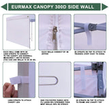 Eurmax USA Instant Canopy SunWall Tent Sidewalls for 10x10 Pop Up Canopy Tent,1 Pack Sidewall Only (White) Eurmax