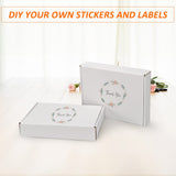 HORLIMER 11x8x2 inches Shipping Boxes Set of 25, White Corrugated Cardboard Box Literature Mailer HORLIMER