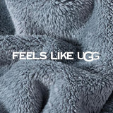 UGG Whitecap Twin Blanket, Soft Cozy Fleece Blanket for Bed, Luxury Fluffy Oversized Throw for Couch, Washable Twin XL Bedding, Dorm Essentials, 66" x 90", Denim Blue UGG
