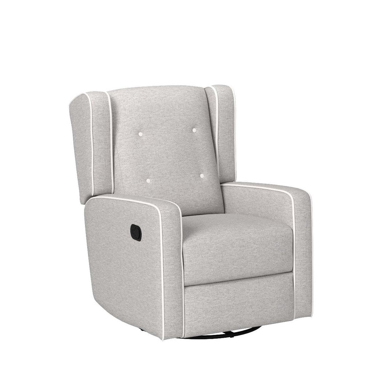 CANMOV Swivel Rocker Recliner Chair, Rocking Chair Nursery Glider Recliner, Manual Glider Chair for Nursery (Gray) CANMOV