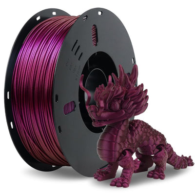 VOXELAB Chameleon HS PLA Filament 1.75mm+/- 0.02mm, Color Changeable Rapid PLA 3D Printer Filament, Max 500mm/s High Speed Printing, Changing Colors Filament 1kg Spool (2.2lbs),Abyssal Red