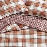 Eddie Bauer - King Comforter Set, Reversible Alt Down Bedding with Matching Shams, Breathable Home Decor for All Seasons (Edgewood Red/Beige, King) Eddie Bauer