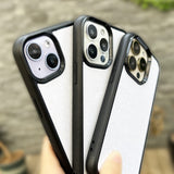 JUSTRY 5PCS Sublimation Blanks Phone Case Bulk Covers Compatible with Apple iPhone 14 Plus/iPhone 15 Plus,Easy to Sublimate DIY, Soft Rubber Case + Tempered Glass Inserts Support Wireless Charging JUSTRY