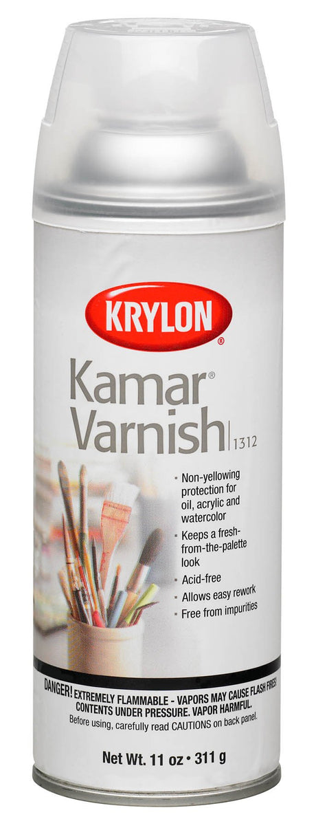 Krylon K01312 11-Ounce Kamar Varnish Aerosol Spray,Matte Krylon