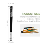 MOFIT Pencil Extenders 6PCS Adjustable Pencil Lengthener Tool Coupling Device for School,Office,Sketch,Art,Writing MOFIT