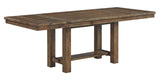 Signature Design by Ashley Moriville Farmhouse 36” x 30” Dining Extension Table, Seats up to 8, Brown Signature Design by Ashley