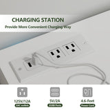 Gyfimoie 9 Drawer Dresser with Power Outlet and LED Light, Modern Storage Dresser for Bedroom, Living Room Gyfimoie