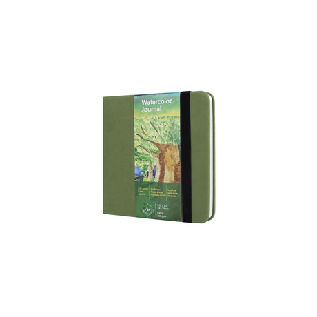 tumuarta Watercolor Journal,140 LB, 300 GSM, Cotton Paper, Cold Press, 24 Sheets, 48 Pages, Watercolor Paper Sketchbooks for Use As Travel Notebook and Mixed Media Pad, 5.5x5.5 tumuarta