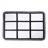 MajumDar Sublimation Blank Throw Blanket for Heat Press, Custom Personalised Baby Printed Blanket (9 Panel) MajumDar