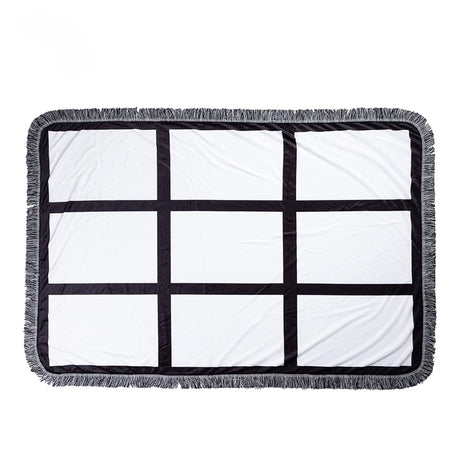 MajumDar Sublimation Blank Throw Blanket for Heat Press, Custom Personalised Baby Printed Blanket (9 Panel) MajumDar