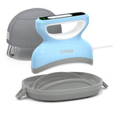 Calogy Hat Press Heat Machine for Caps, Mini Portable Hat Heat Press with Timer, Max 410℉,Precision Temp Control ±5℉, Fast & Evenly Heating Curved Plate for Vinyl Transfer, Sublimation, Iron (Blue) Calogy