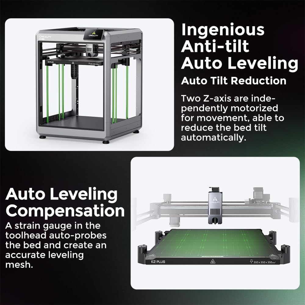 Creality K2 Plus 3D Printer, Support Multi Color Printing Needs CFS, 600mm/s Max Speed, Step-servo Motor System 350℃ High-Temp Print Direct Drive Extruder Large Build Volume 13.78x13.78x13.78 inch Comgrow