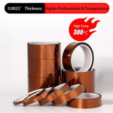 APT, 1 mil Thick Polyimide Adhesive Tape, HighTemperature and Heat Tape, for Masking, Soldering, Electrical, 3D Printer Application. (3" x 36 yds) APT Advanced Polymer Tape