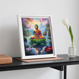 UIBDVKS DIY The Noble Buddha Diamond Painting Buddhist Buddha Paint by Numbers for Adults Full Round Diamond Art Kits for Room Decor Living Room Decor 12x16 inch UIBDVKS