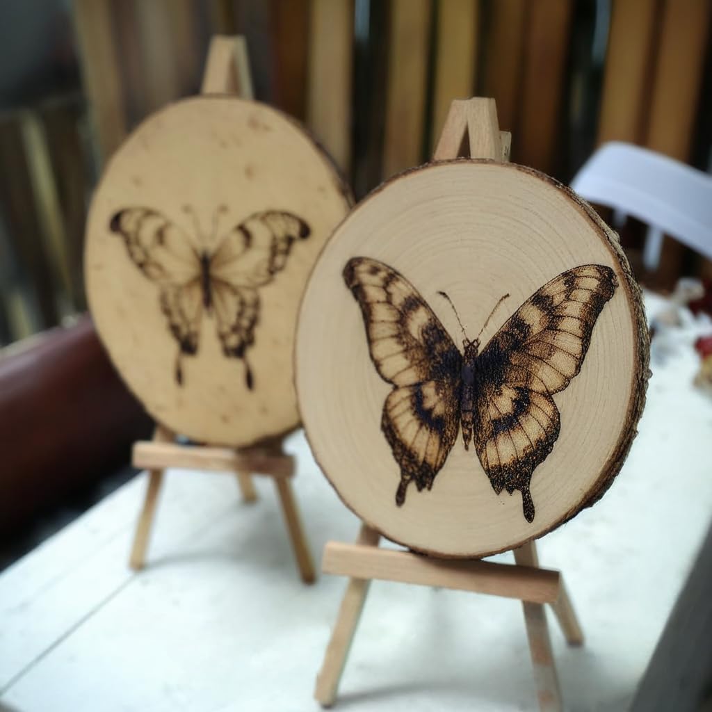 10 Pcs Natural Paulownia Wood Slices 7-8 Inches,Wood Slices for Centerpieces Table Decorations,Unfinished Rounds Wood for Crafts,Wood Slice for Rustic Wedding Decoration Projects Ninekong