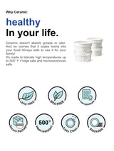 LE TAUCI Ramekins with Lids, 12 oz Ramikin Set for Creme Brulee, Souffle, Dipping Sauce, Ceramic Food Storage Container - 5 inch, Set of 4, Arctic White LE TAUCI