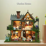 RHZN Miniature House Kit, Dollhouse Kit, Miniature Kit, DIY Mini House Building Kit for Adult Teen, Botanical House RHZN