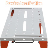 Portable Welding Table,Folding Steel Welding Workbench Table on Wheels,46 X 18in Tabletop,1000lbs Load Capacity,Adjustable Height ERAAND