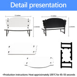 AiDiYGECO 5 PACK Sublimation Memorial Bench Blanks ornament Chair Decor, Handmade Nautical Beach Themed Picture Frame for Tabletop Home Decor Holds memorial bench sublimation 7.1x2.72 Inch AiDiYGECO