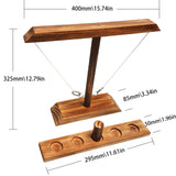 Bestdon Ring Toss Games for Adults, Fast-Paced Interactive Toss Games with Shot Ladder Bundle, Outdoor Indoor Handmade Wooden Hook and Ring Game for Bars, Home, Large Bestdon