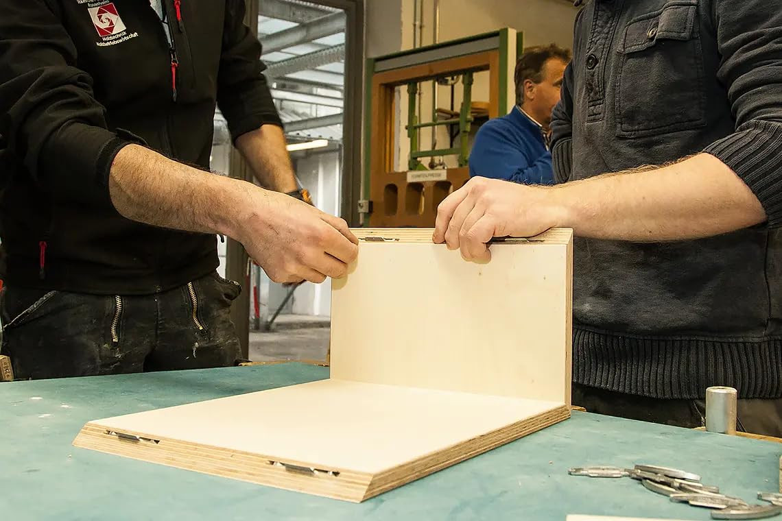 KNAPP Silver Biscuit Joiner - Precision Wood Biscuits for Quick, Strong Joints - Professional-Grade, Seamless, & Durable - 100-Pack KNAPP