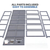 Magshion Display Cabinet, 5-Tier Corner Shelf with Acrylic Doors, 67.5" Tall Curio Display Case, Showcase, Storage Shelf, for Living Room, Bedroom, Playroom, White, 12.5" D x 23" W x 67.5" H Magshion