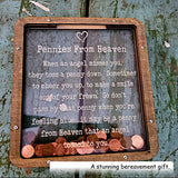 Pennies from Heaven Bank Wooden Piggy Bank Penny Bank Coin Boxes Paradise Personalized Wooden Transparent Acrylic Piggy Bank for Kids Family Friends Home Decor WoodArtSupply
