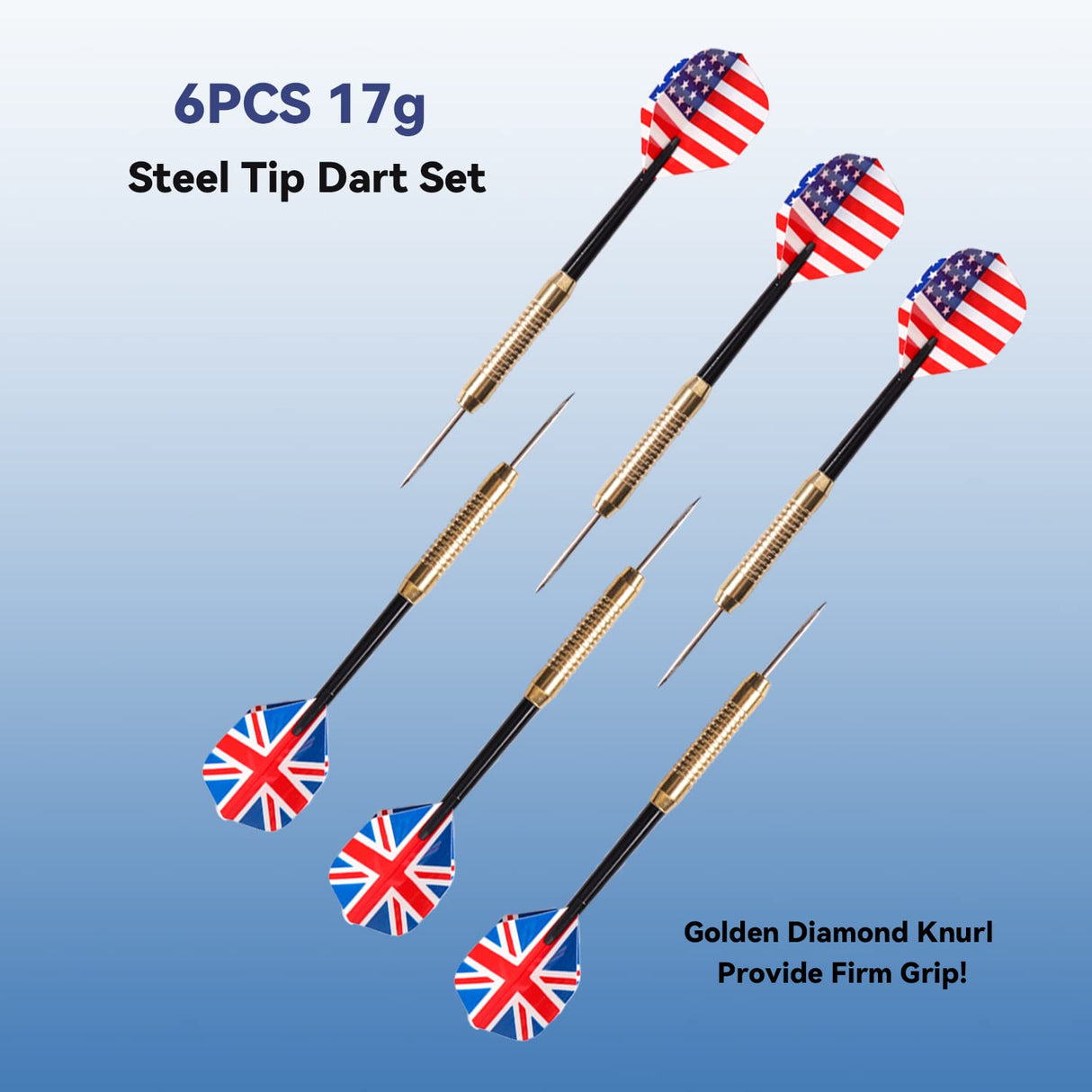 GSE 18" Bristle Dartboard Set with Self-Healing Sisal Fibers Board, Six 17 Grams Steel Tip Darts, Staple-Free Bullseye, Rotating Number Ring, Chalk & Dry Erase Scoreboard… GSE Games & Sports Expert