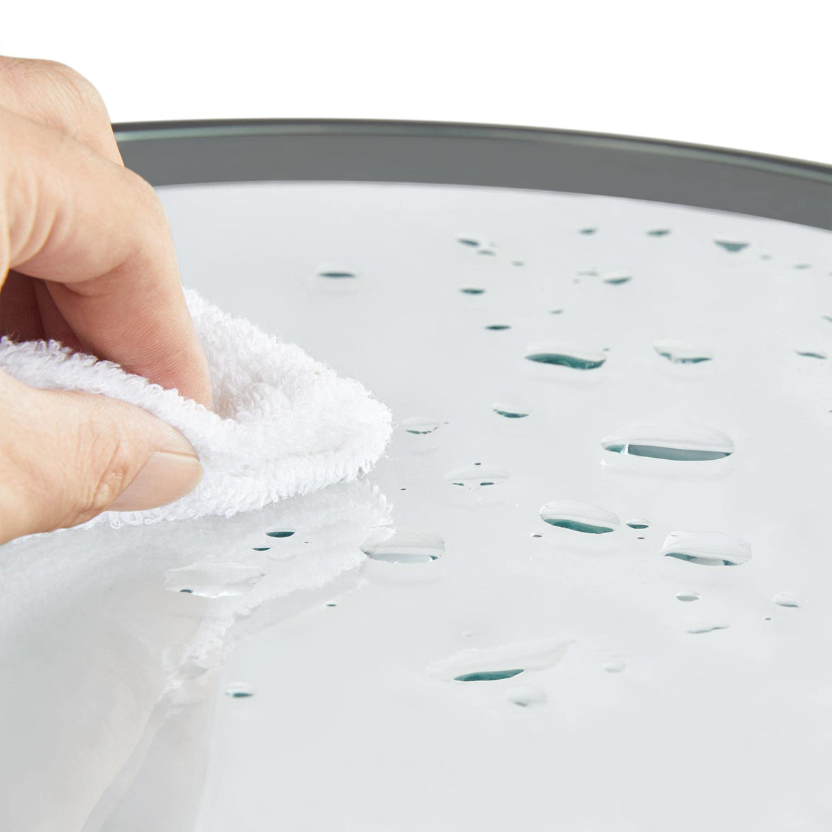 Yaheetech Round Nesting End Table Set of 2,Stacking Side Tables,Coffee Tables Set w/Metal Frame & Glass Top & Protective Foot Pads for Small Space, Living Room, Office- Black Yaheetech