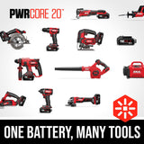 SKIL 20V Compact Reciprocating Saw Includes 2.0Ah PWR CORE 20 Lithium Battery and Charger - RS582902 Skil