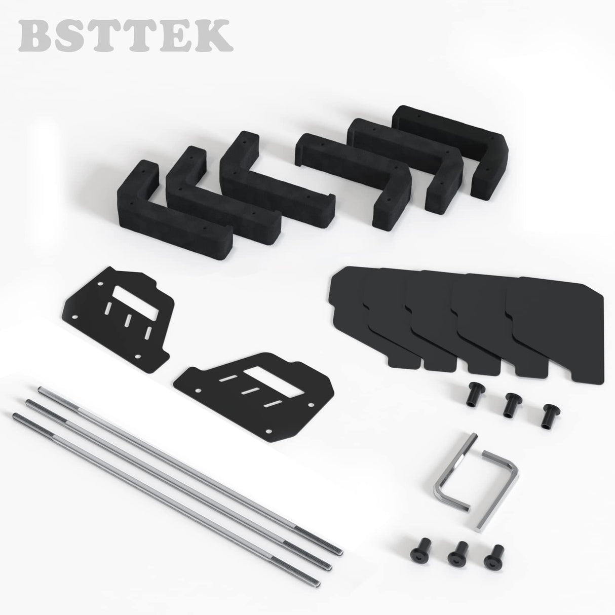 BSTTEK Foam Pistol Rack for Gun Safe | Gun Cabinet Accessories | Storage Organizer Revolver Firearm Handgun Rack Stand Display Holder Fits 6 of Pistols BSTTEK