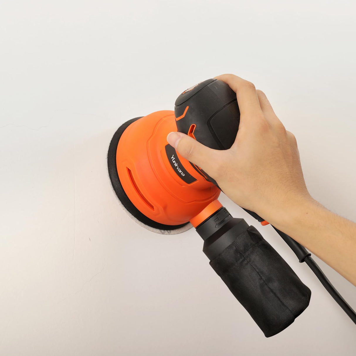 Yunirvana 5-Inch Orbital Sander, 2.5 Amp Motor, 15 Pcs Sanding Disc Set, 6-Speed Control (6000-12000 OPM), Efficient Dust Collection for Superior Sanding and Polishing Yunirvana