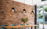 Mxsaoud Modern Black Pendant Light Over Kitchen Island, Adjustable Wood Hanging Light Fixture,Industrial Pendant Lighting for Dining Room,Living Room,Bedroom,Hallway,Kitchen,Bar Mxsaoud