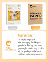 Hiipoo Sublimation Paper 8.5x11 Inch, Work with Sublimation Ink and E Sawgrass Inkjet Printers for Mugs T-Shirts Light Fabric and Other Sublimation Blanks (110 Sheets, 120G) (A-8.5x11) Hiipoo
