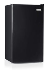 Igloo 3.2 Cu.Ft. Single Door Compact Refrigerator with Freezer - Slide Out Glass Shelf, Perfect for Homes, Offices, Dorms - Black Igloo